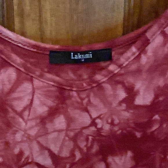 Laksmi Dress Sleeveless Tank Top swim cover red hot pink tie dye Size M - Picture 4 of 8